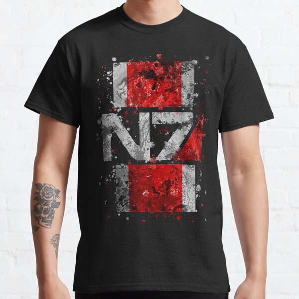 Mass Effect N7 Splatter Classic T-Shirt