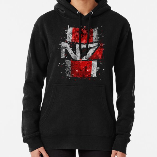 Mass Effect N7 Splatter Pullover Hoodie