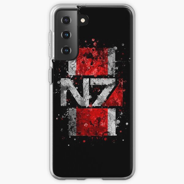 Mass Effect N7 Splatter Samsung Galaxy Soft Case