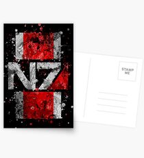 Postales Mass Effect N7 Splatter