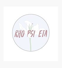 Circular Pastel Rho Psi Eta Photographic Print