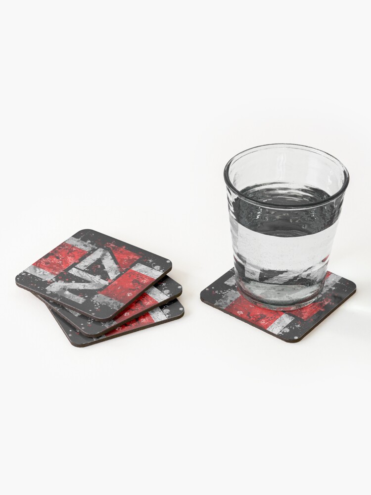 Alternate view of Mass Effect N7 Splatter Coasters (Set of 4)