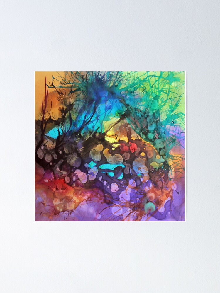 Aperçu 1 sur 3. Poster avec l'œuvre Eclosion 31 créée et vendue par ElioraBousquet.