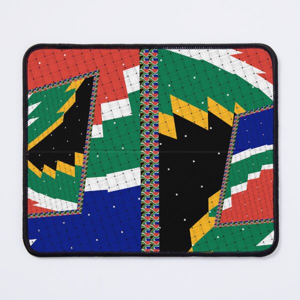 Item preview, Attractive original abstract geometric artwork, inspired by the South African flag in a vintage style. designed and sold by Ralek.