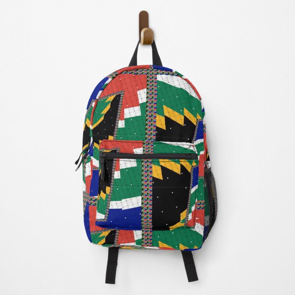 Item preview, Attractive original abstract geometric artwork, inspired by the South African flag in a vintage style. designed and sold by Ralek.
