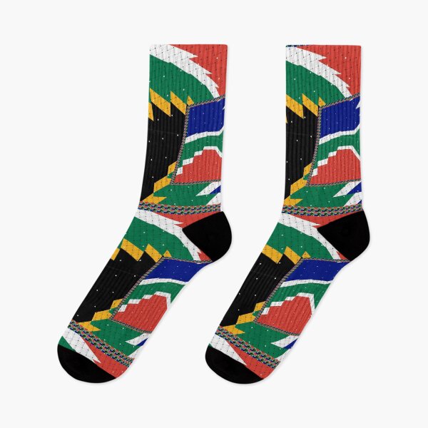 Item preview, Attractive original abstract geometric artwork, inspired by the South African flag in a vintage style. designed and sold by Ralek.
