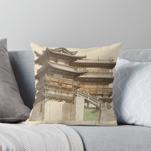 Item preview, Architectural sketches of an Asian Temple designed and sold by The Blue Foo.