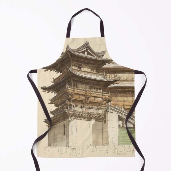Item preview, Architectural sketches of an Asian Temple designed and sold by The Blue Foo.