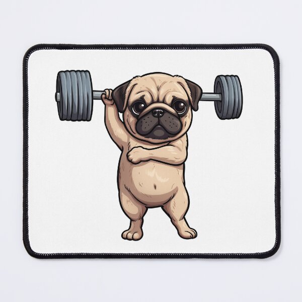 Item preview, Pug Weightlifting designed and sold by lavroshh.