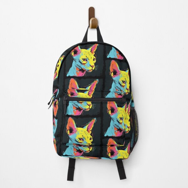 Item preview, Popartistic Sphynx Cat Colorful Surreal Miaw designed and sold by bellabitis.