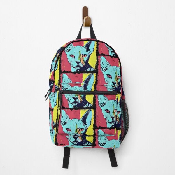 Item preview, Popartistic Sphynx Cat Colorful Surreal Miaw designed and sold by bellabitis.