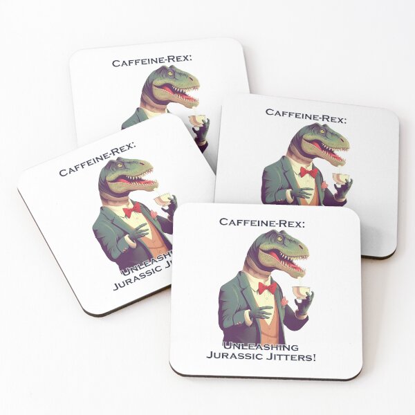 Item preview, Caffeine-Rex - Unleashing Jurassic Jitters designed and sold by heringa.