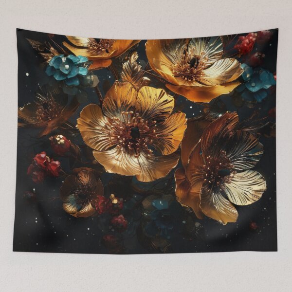 Item preview, Bohemian Vintage Luxury Flowers | Modern Floral Boho Floral Fusion designed and sold by Bored Elon.