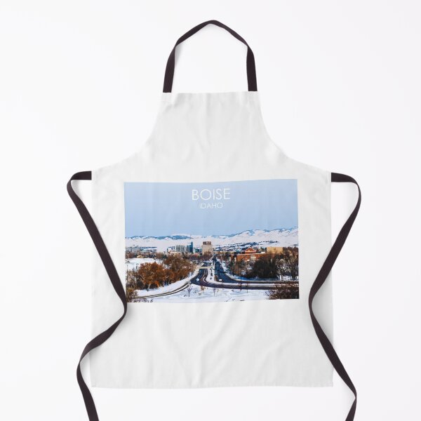 Item preview, Boise in the snow, Idaho, USA, City Print designed and sold by summattodraw.
