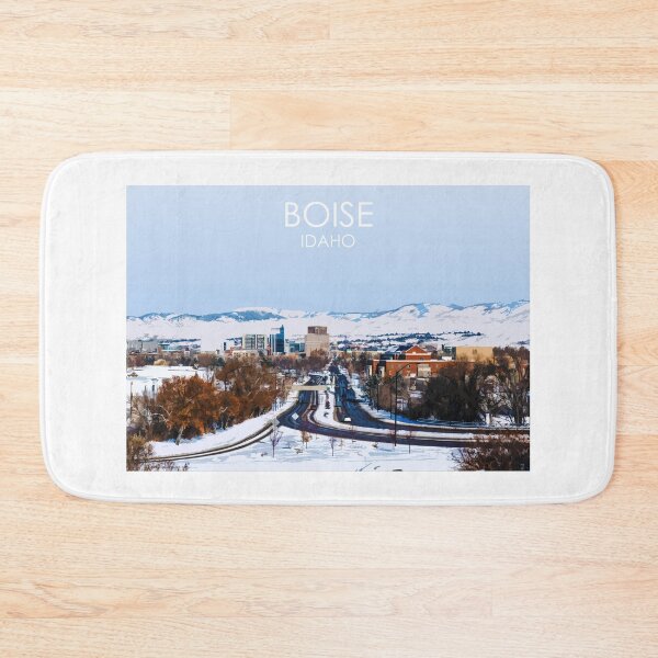 Item preview, Boise in the snow, Idaho, USA, City Print designed and sold by summattodraw.