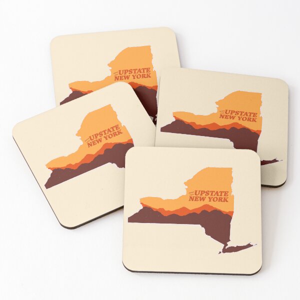 Item preview, Upstate New York State Outline With Mountains designed and sold by emilyspencer.