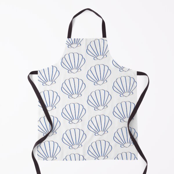 Item preview, Blue and tan clam shell outline designed and sold by Allie Rockhill.