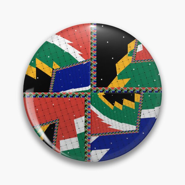 Item preview,  Attractive original abstract geometric artwork, inspired by the South African flag in a vintage style. designed and sold by Ralek.