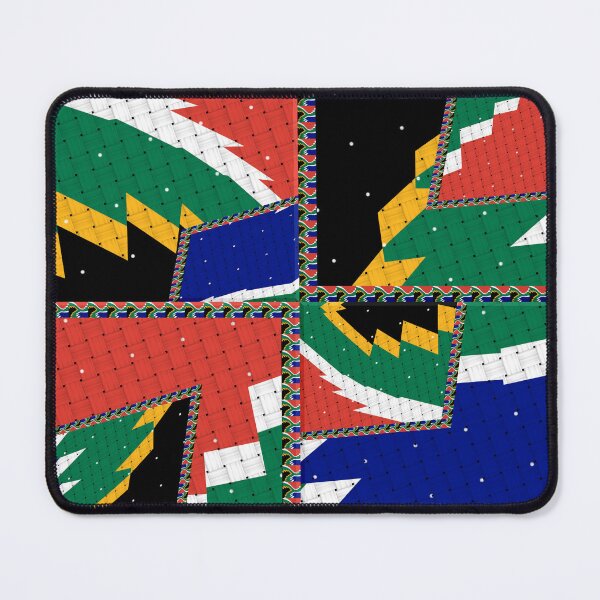 Item preview,  Attractive original abstract geometric artwork, inspired by the South African flag in a vintage style. designed and sold by Ralek.