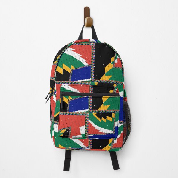 Item preview, Attractive original abstract geometric artwork, inspired by the South African flag in a vintage style. designed and sold by Ralek.