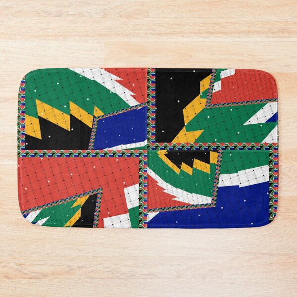 Item preview,  Attractive original abstract geometric artwork, inspired by the South African flag in a vintage style. designed and sold by Ralek.