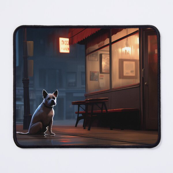 Item preview, Dog Realist Scene Oil Painting designed and sold by tropicaltee.
