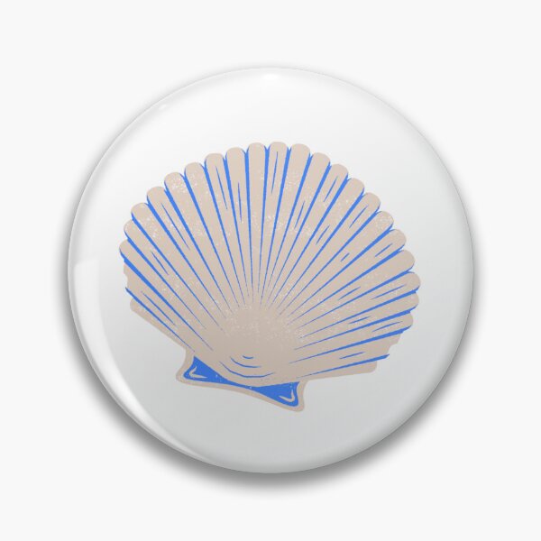 Item preview, Blue and tan clam shell designed and sold by Allie Rockhill.