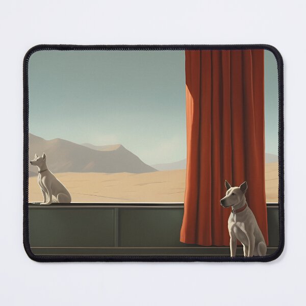 Item preview, Dog Realist Scene Oil Painting designed and sold by tropicaltee.