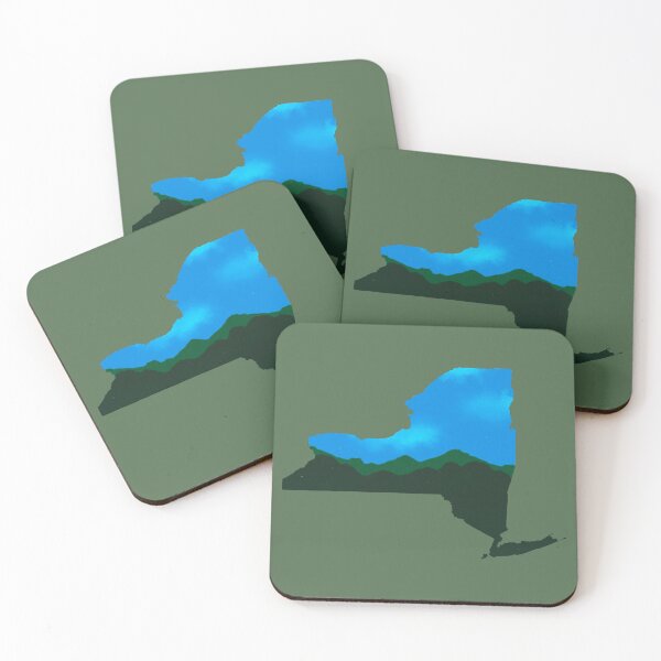 Item preview, New York State Outline With Mountains designed and sold by emilyspencer.