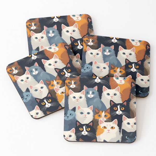 Item preview, Purr-fect Harmony: Adorable Cats Pattern designed and sold by imaginariumlab.