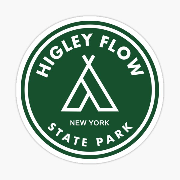 "Higley Flow State Park New York Tent" Sticker for Sale by bivenart
