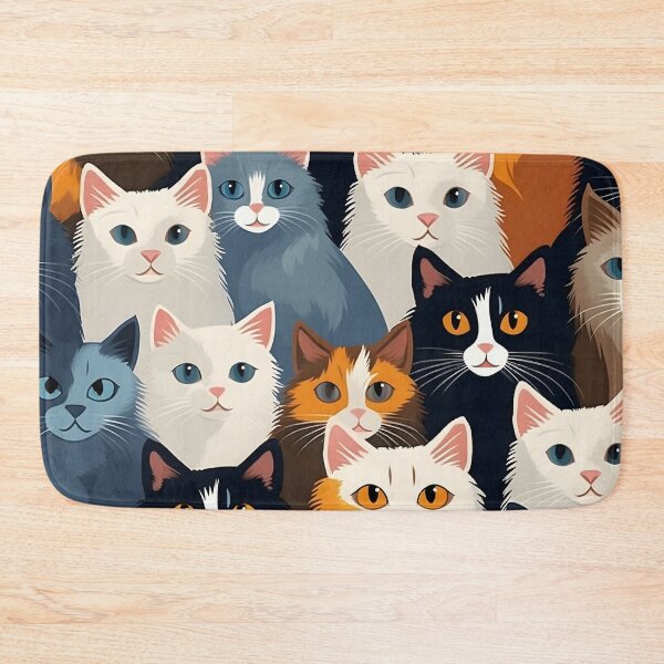 Item preview, Purr-fect Harmony: Adorable Cats Pattern designed and sold by imaginariumlab.