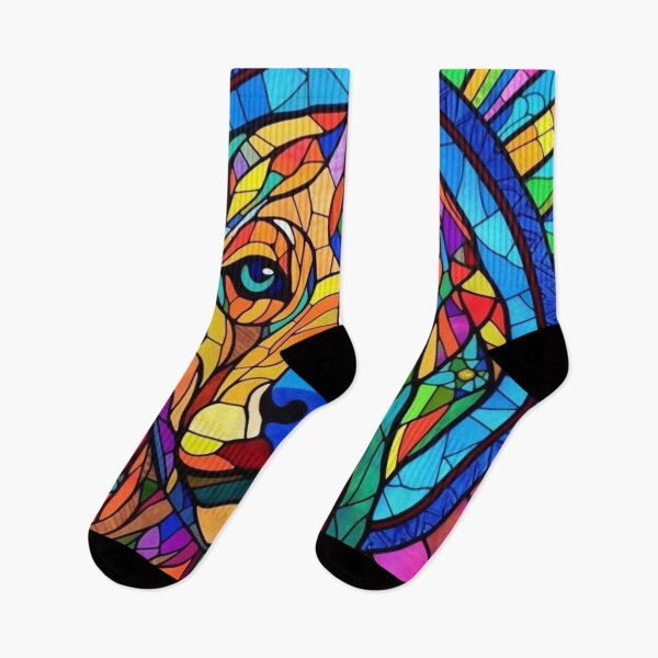 Item preview, Stained Glass Dog Pattern designed and sold by Desfix.