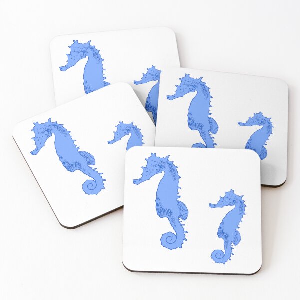 Item preview, Blue seahorses designed and sold by Allie Rockhill.