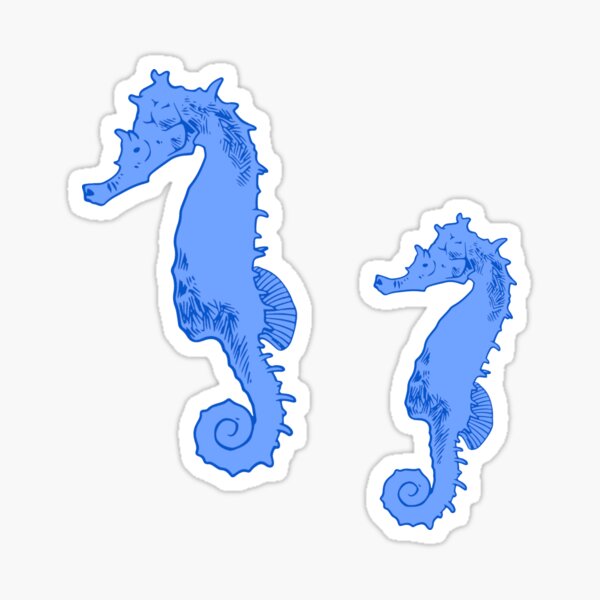 Item preview, Blue seahorses designed and sold by Allie Rockhill.