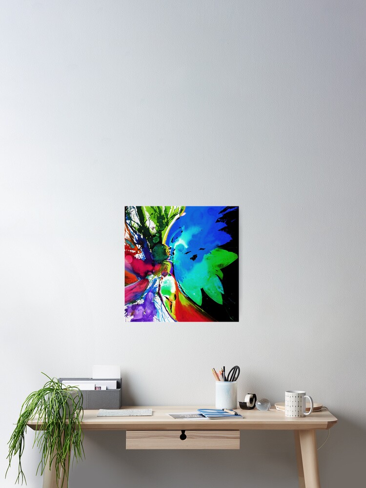 Aperçu 2 sur 3. Poster avec l'œuvre Eclosion 283-B créée et vendue par ElioraBousquet.
