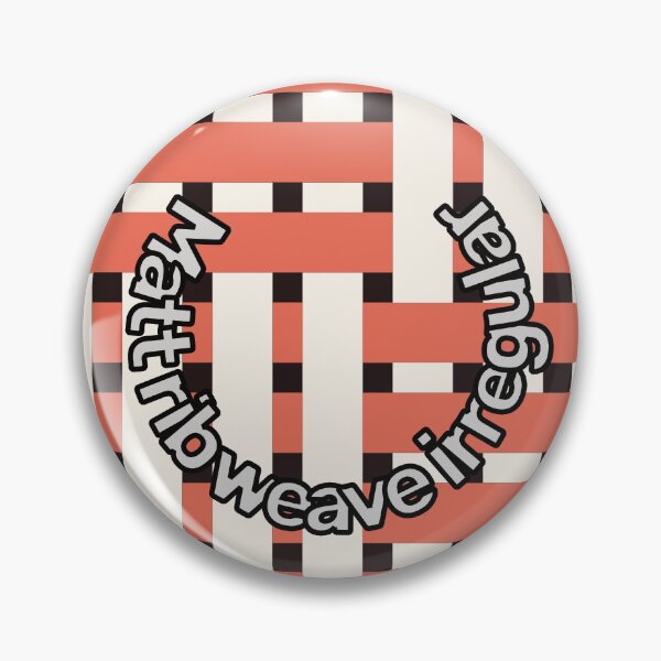 Item preview, Fabric Weave Design - Matt Rib Weave Irregular Pattern - Black and Salmon designed and sold by DesignCentrum.
