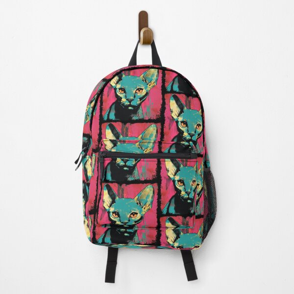 Item preview, Popartistic Sphynx Cat Colorful Surreal Miaw designed and sold by bellabitis.