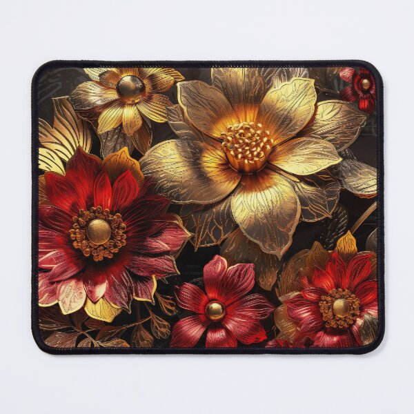 Item preview, Bohemian Vintage Luxury Flowers | Modern Floral Boho Golden Romantic Flower Fusions designed and sold by Bored Elon.