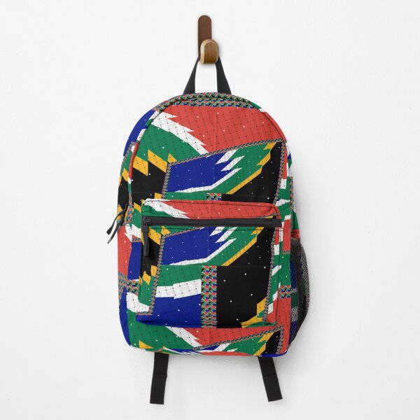 Item preview, Attractive original abstract geometric artwork, inspired by the South African flag in a vintage style. designed and sold by Ralek.