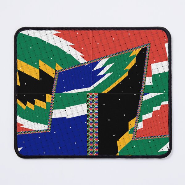 Item preview, Attractive original abstract geometric artwork, inspired by the South African flag in a vintage style. designed and sold by Ralek.