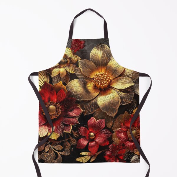 Item preview, Bohemian Vintage Luxury Flowers | Modern Floral Boho Golden Romantic Flower Fusions designed and sold by Bored Elon.