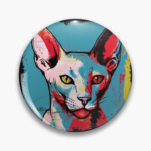 Item preview, Popartistic Sphynx Cat Colorful Surreal Miaw designed and sold by bellabitis.