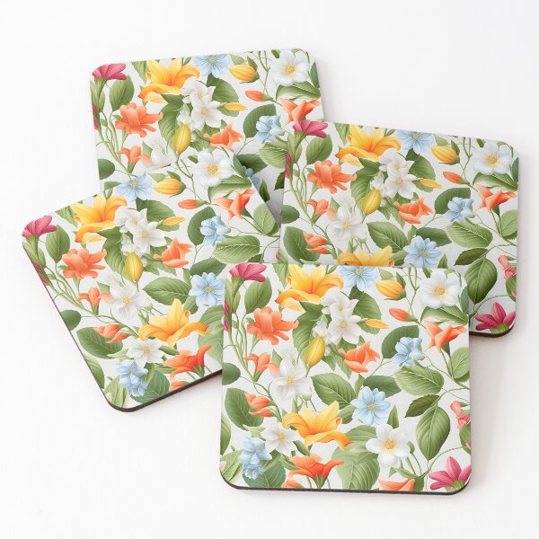 Item preview, Tropical Splendor: Exotic Flowers Pattern designed and sold by imaginariumlab.