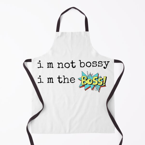 Item preview, im not bossy im the boss Black and White Funny Sarcastic Quote meme designed and sold by Mindlimes.