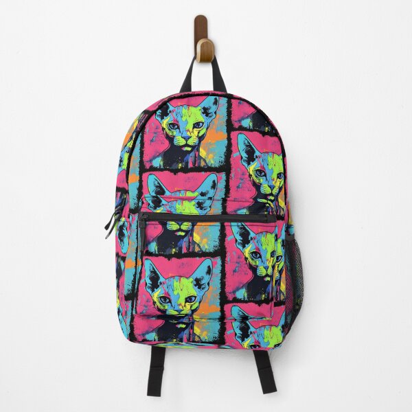 Item preview, Popartistic Sphynx Cat Colorful Surreal Miaw designed and sold by bellabitis.