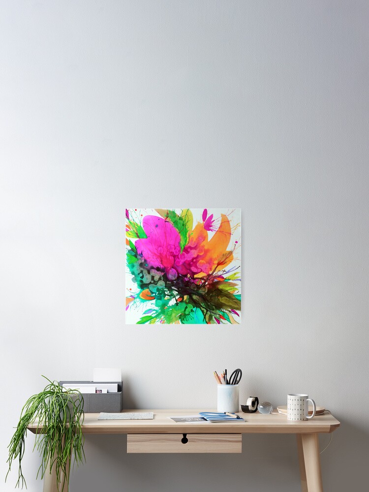 Aperçu 2 sur 3. Poster avec l'œuvre Eclosion 112 créée et vendue par ElioraBousquet.