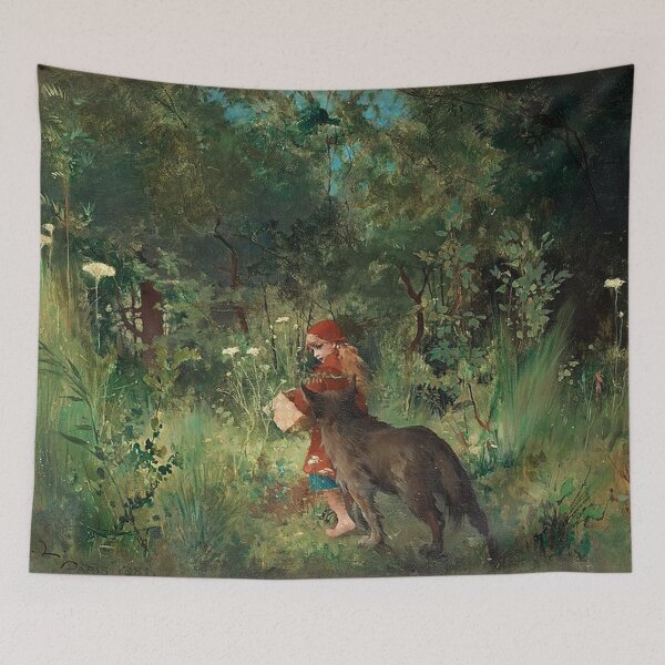 Item preview, Little Red Riding Hood and the Wolf in the Forest designed and sold by tomorrowsart.