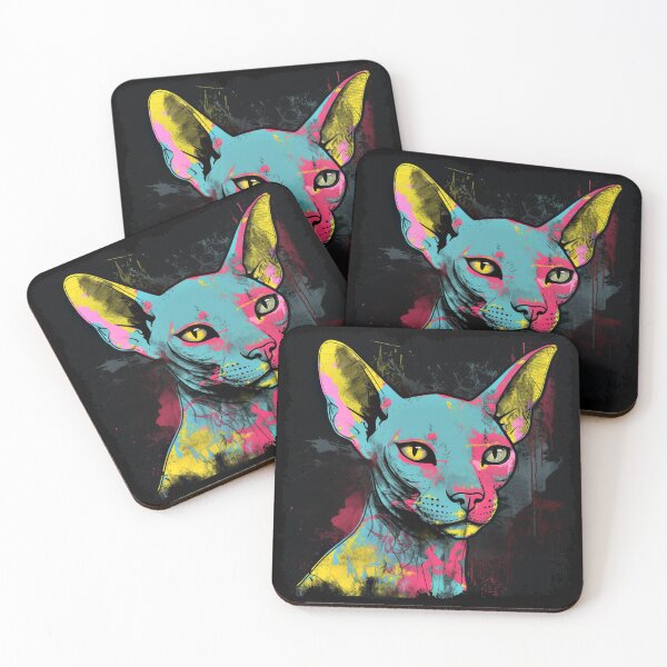 Item preview, Popartistic Sphynx Colorful Surreal Miaw designed and sold by bellabitis.