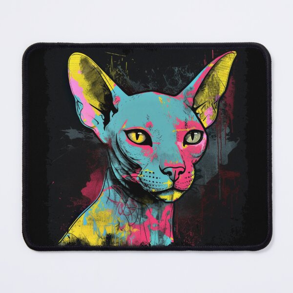 Item preview, Popartistic Sphynx Colorful Surreal Miaw designed and sold by bellabitis.
